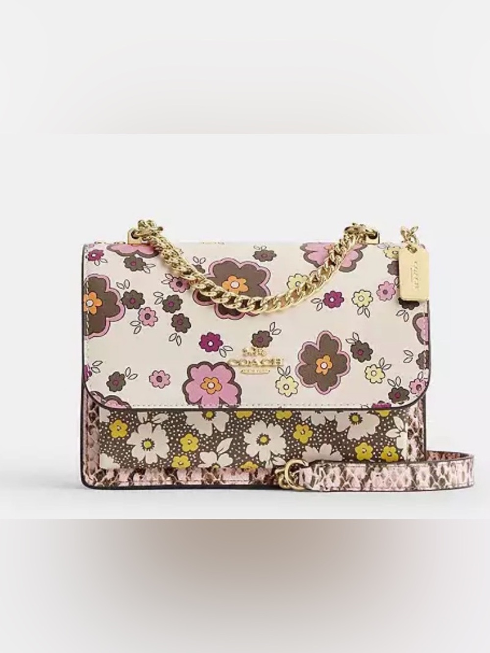 NWT Coach Mini Klare Floral Crossbody Bag